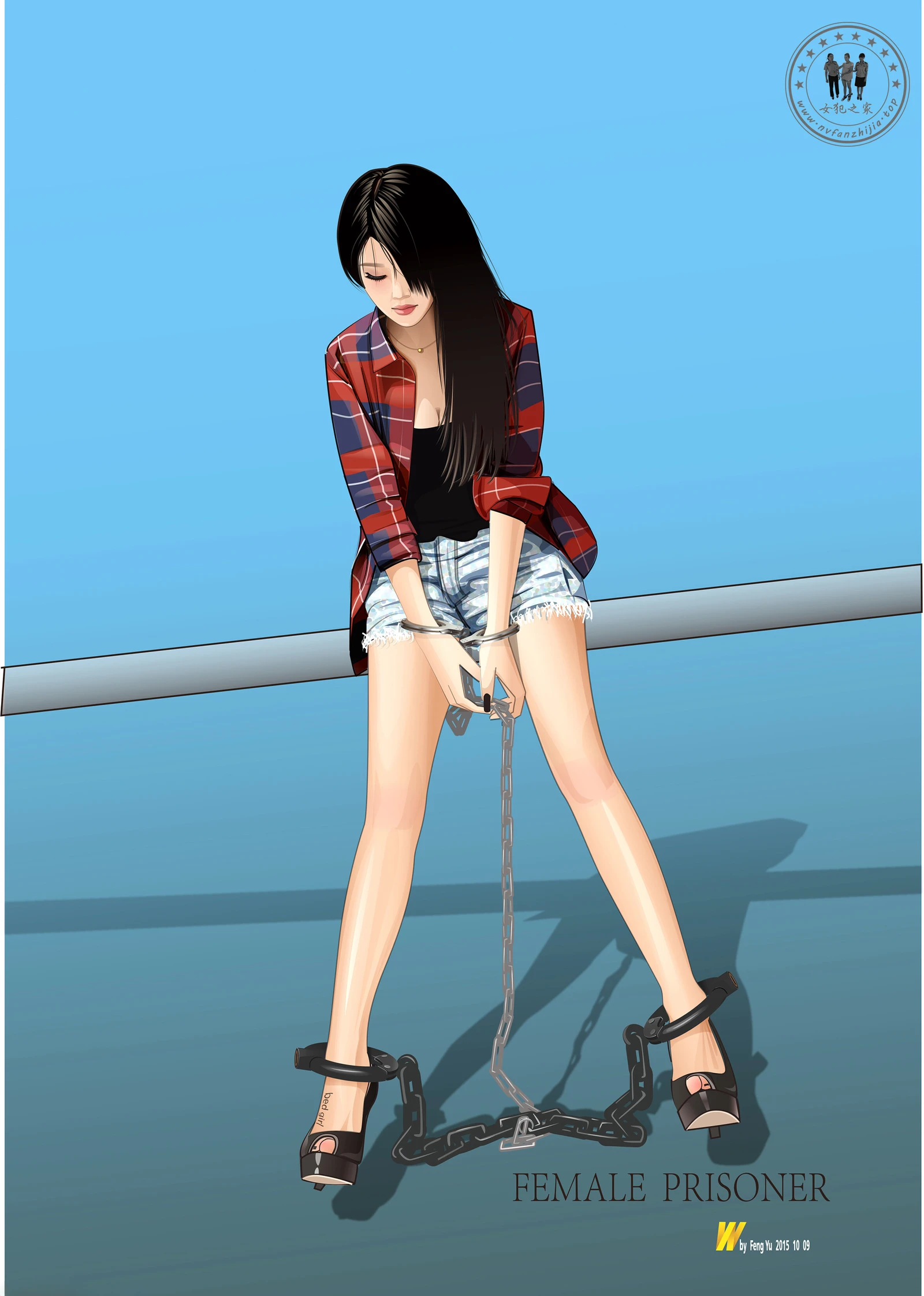 AI矢量女囚系列图片【23p】
